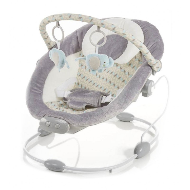 Leagan muzical cu vibratii Grand Confort Grey Stars