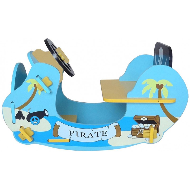 Balansoar din lemn Blue Pirate Boat image 2