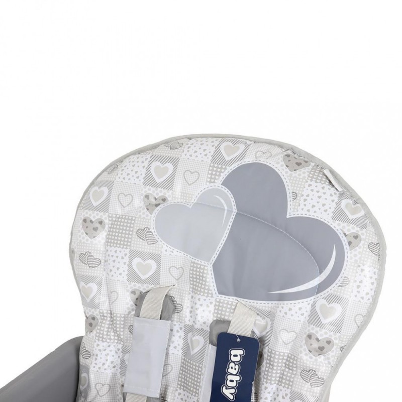 Scaun de masa 2 in 1 Grey Hearts image 1