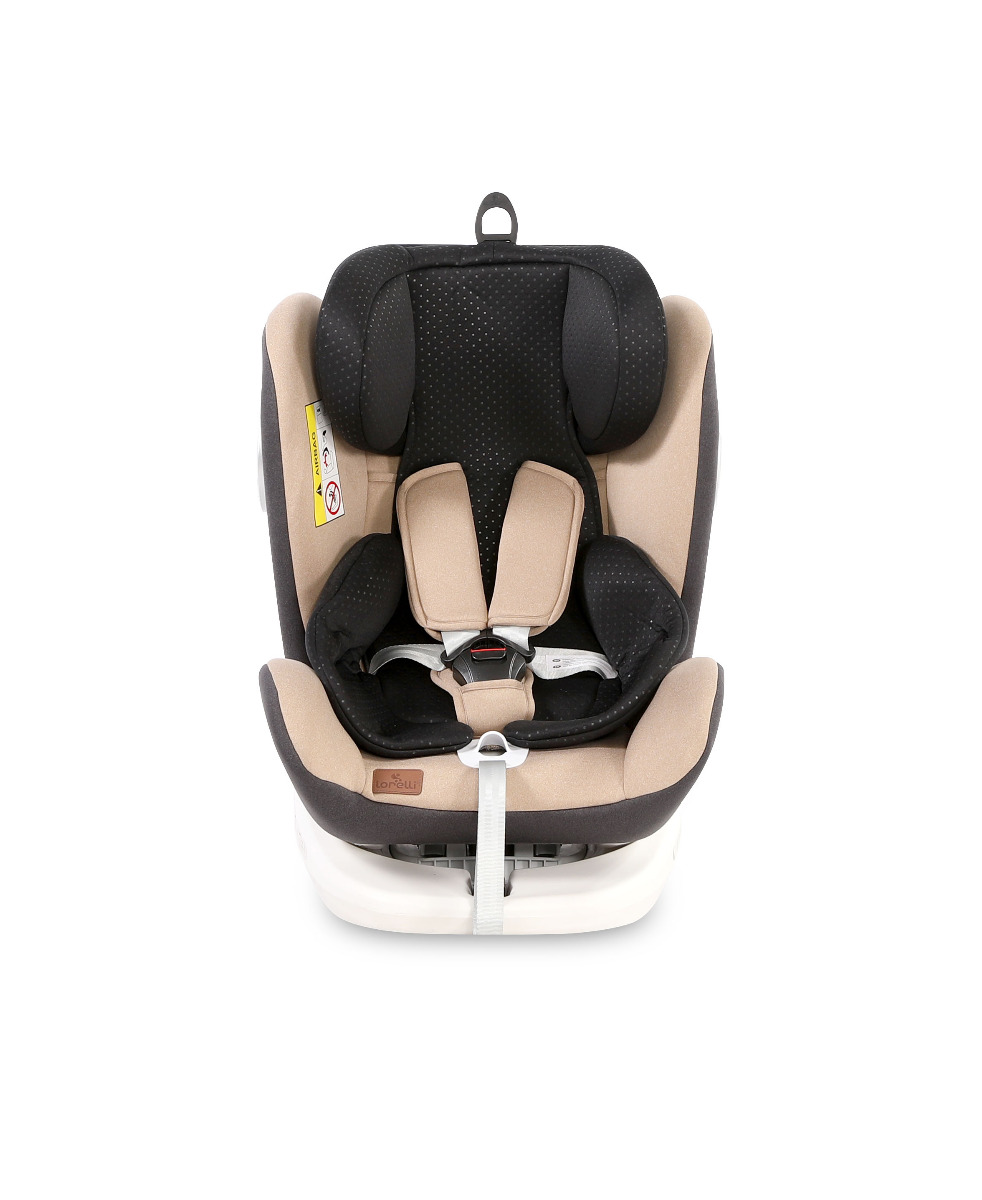 Scaun auto, Lusso SPS, Isofix, rotativ 360 grade, 0-36 kg, Beige Black