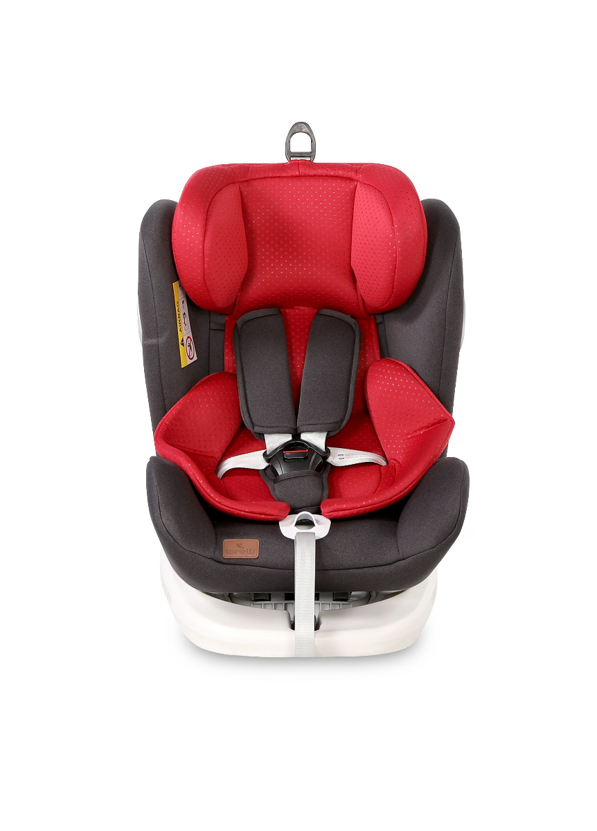 Scaun auto, Lusso SPS, Isofix, rotativ 360 grade, 0-36 kg, Black Red