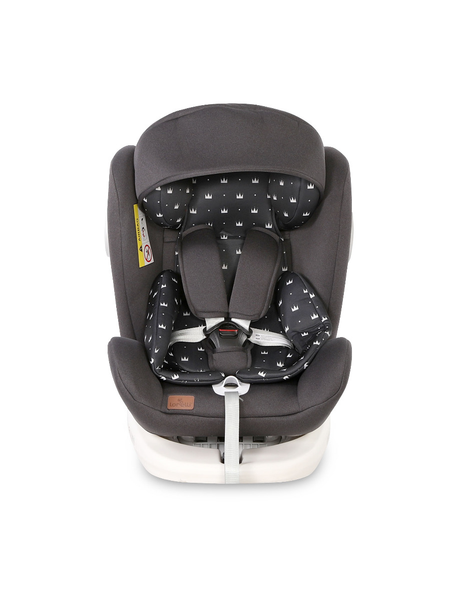 Scaun auto, Lusso SPS, Isofix, rotativ 360 grade, 0-36 kg, Black Crowns image 1