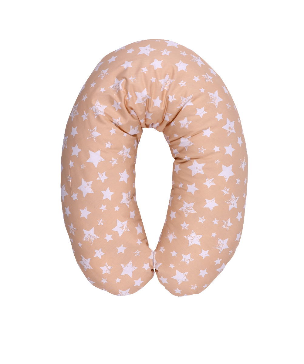 Perna multifunctionala, bumbac ranforce, 190 cm, Little Stars Beige