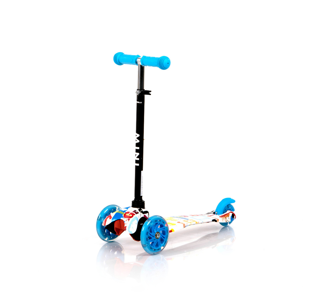 Trotineta pentru copii 3 Ani+, 3 roti cu leduri, Mini, Tracery