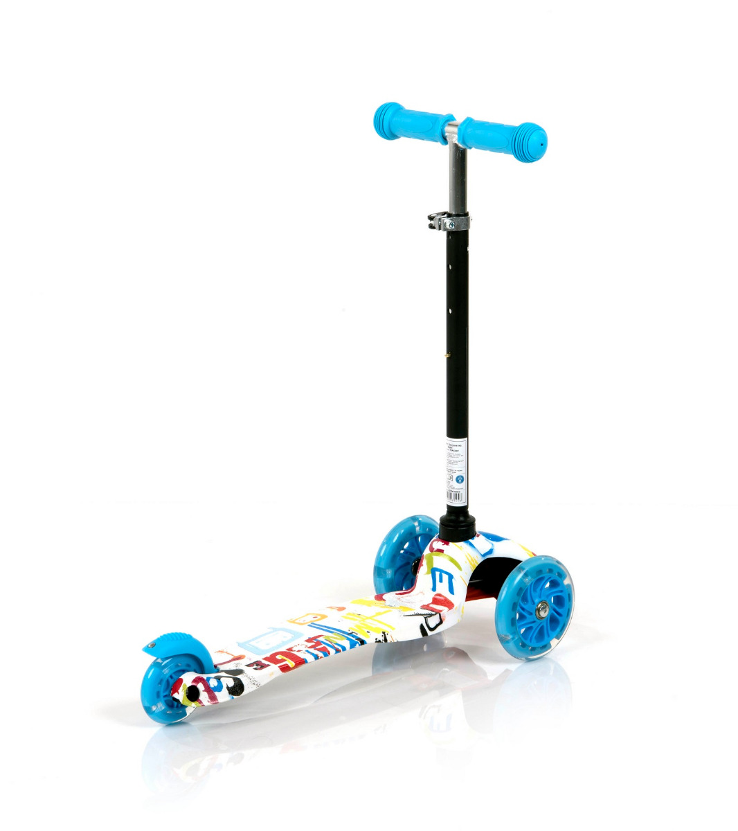 Trotineta pentru copii 3 Ani+, 3 roti cu leduri, Mini, Tracery image 2