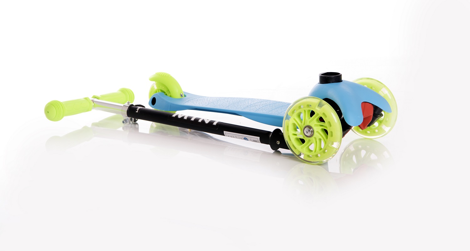 Trotineta pentru copii 3 Ani+, 3 roti cu leduri, Mini, Tracery image 3