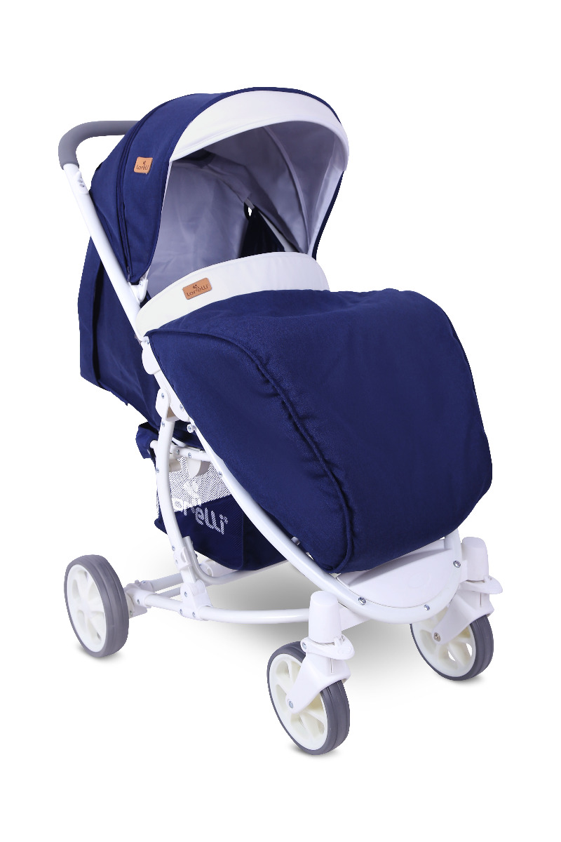 Carucior pentru nou-nascut, S 300, Dark Blue Flowers image 1
