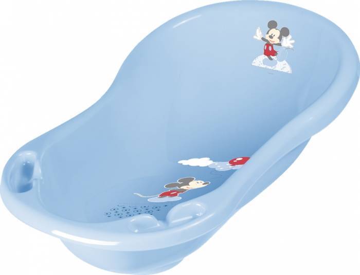 Cadita bebe 84 cm, Disney Mickey, Light Blue