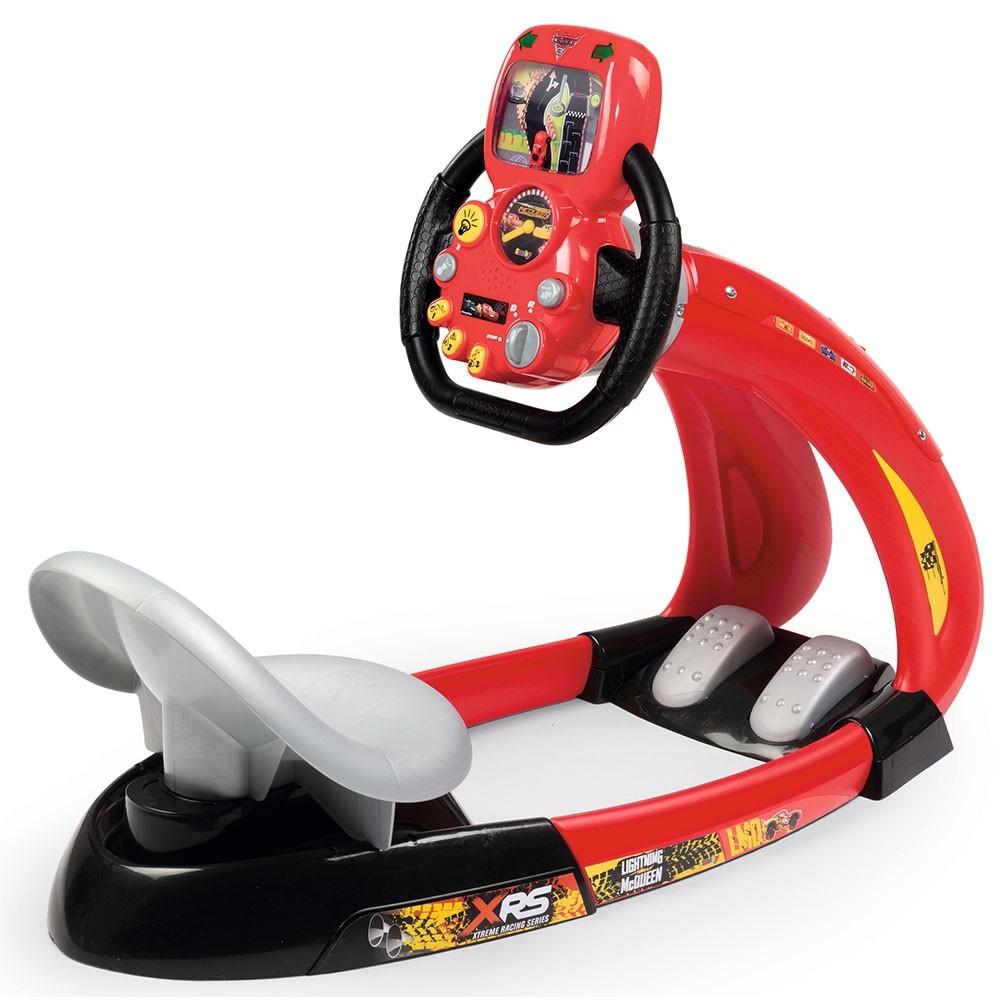 Simulator auto Smoby Cars 3 V8 Driver cu suport pentru telefon