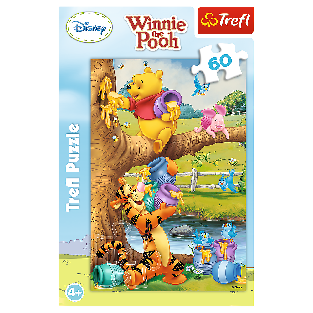 Puzzle Trefl Disney Winnie the Pooh, O mica atentie 60 piese image 1