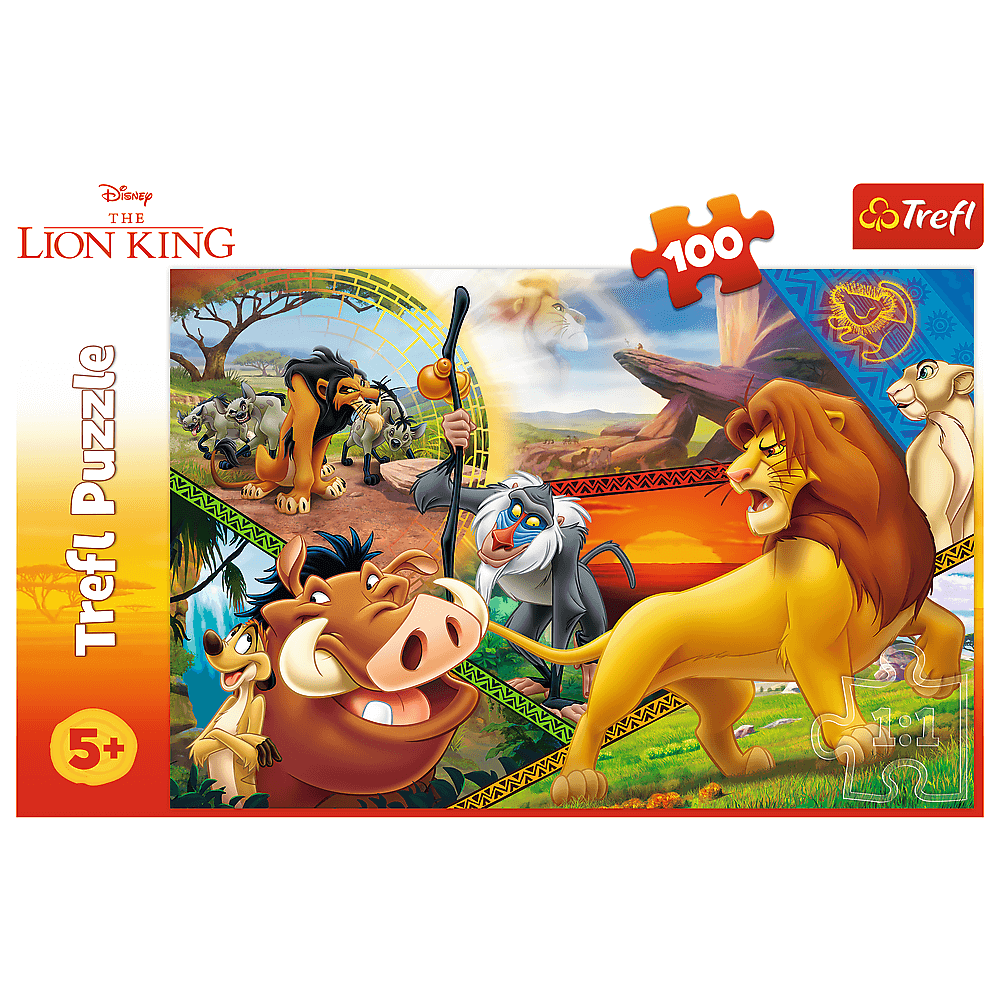 Puzzle Trefl Disney The Lion King, Aventurile lui Simba 100 piese image 2