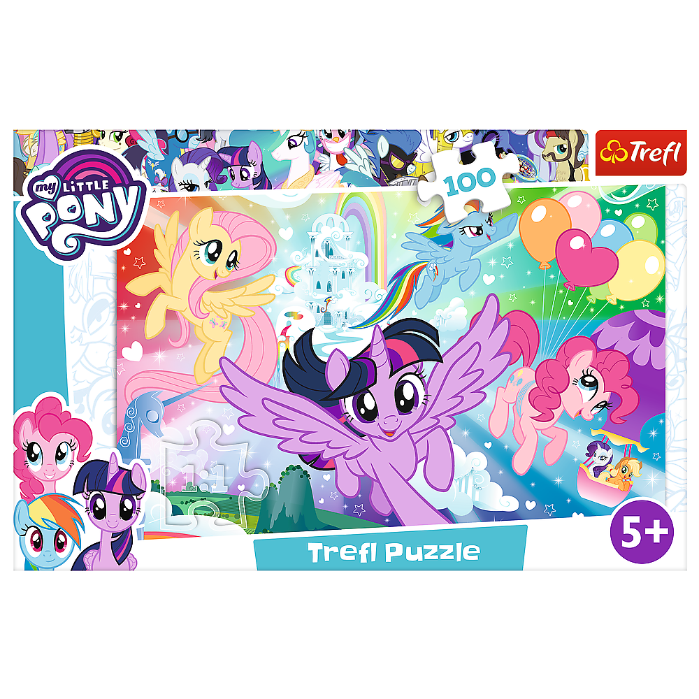 Puzzle Trefl My Little Pony, Curcubeul prieteniei 100 piese image 1