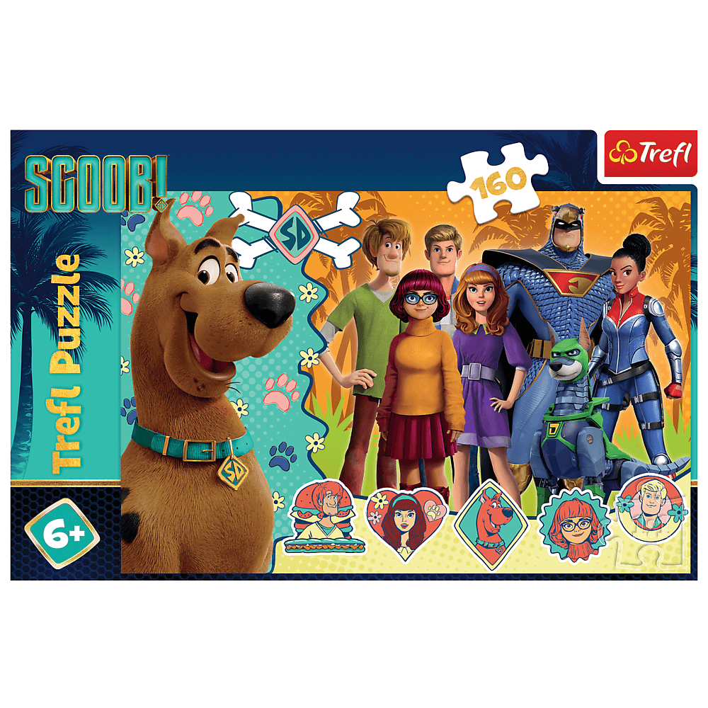 Puzzle Trefl Scooby Doo, Scooby in actiune 160 piese image 2