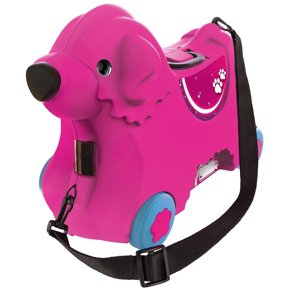 Masinuta de impins tip valiza Big Bobby Trolley pink