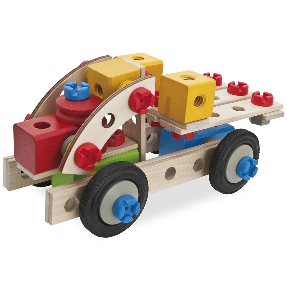 Set constructie din lemn Eichhorn Big Loc 100 piese image 1