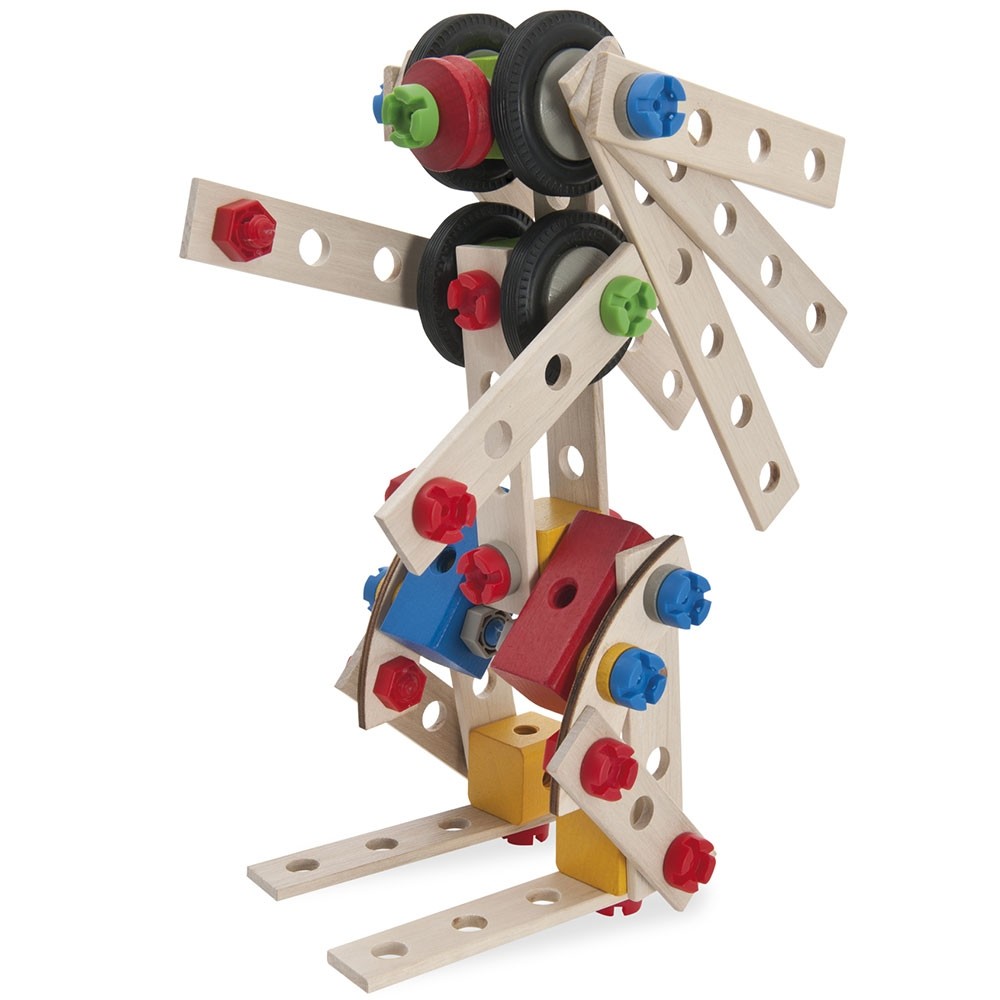 Set constructie din lemn Eichhorn Big Loc 100 piese image 3