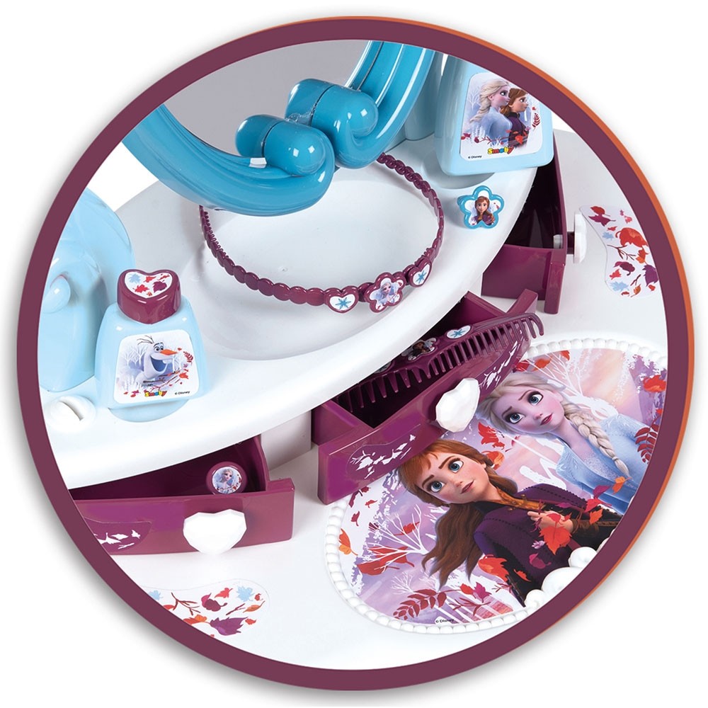 Jucarie Smoby Masuta de machiaj Frozen 2 2 in 1 cu accesorii image 3