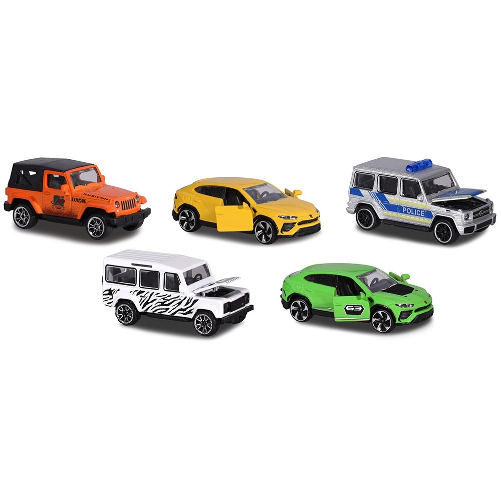 Set Majorette 5 masinute SUV 4x4