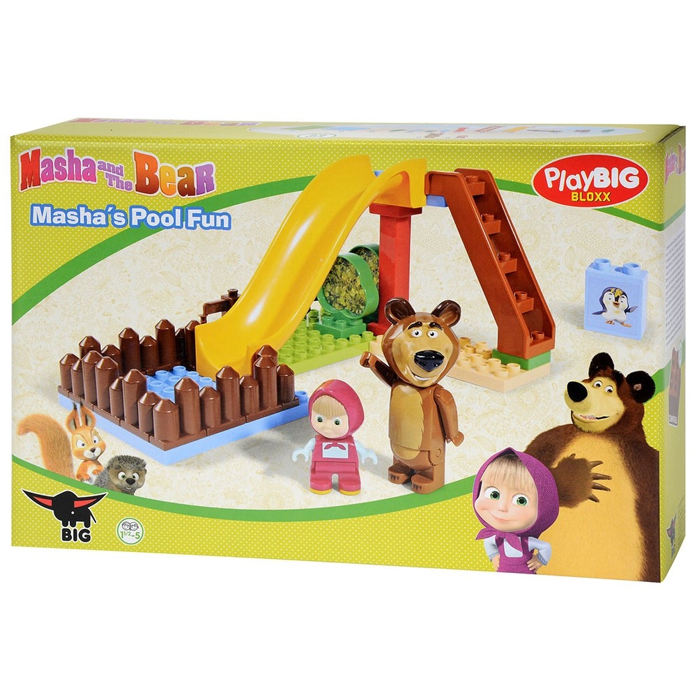 Set constructie Big Masha and the Bear Pool Fun 29 piese image 1