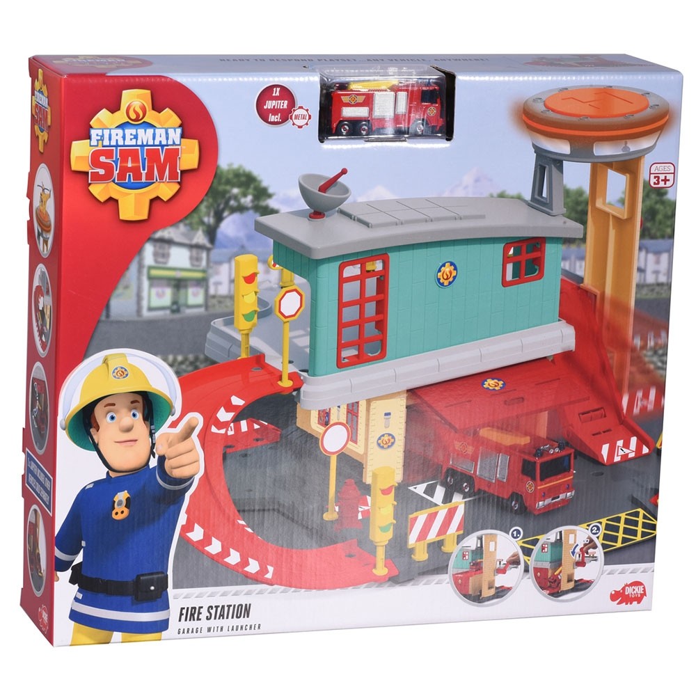 Jucarie Dickie Toys Statie de pompieri Fireman Sam Fire Station image 1