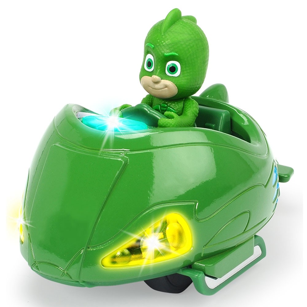 Masina Dickie Toys Eroi in Pijama Mission Racer Gekko cu figurina