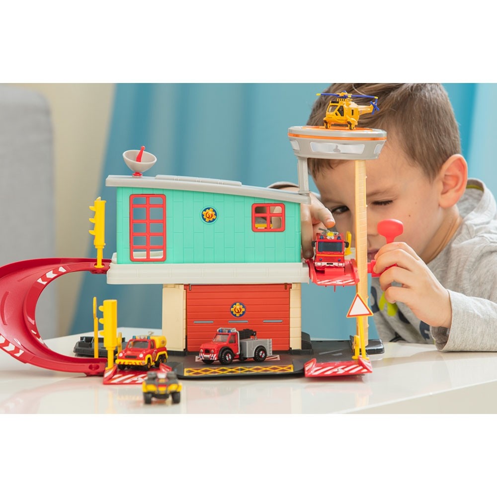 Jucarie Dickie Toys Statie de pompieri Fireman Sam Fire Station image 4