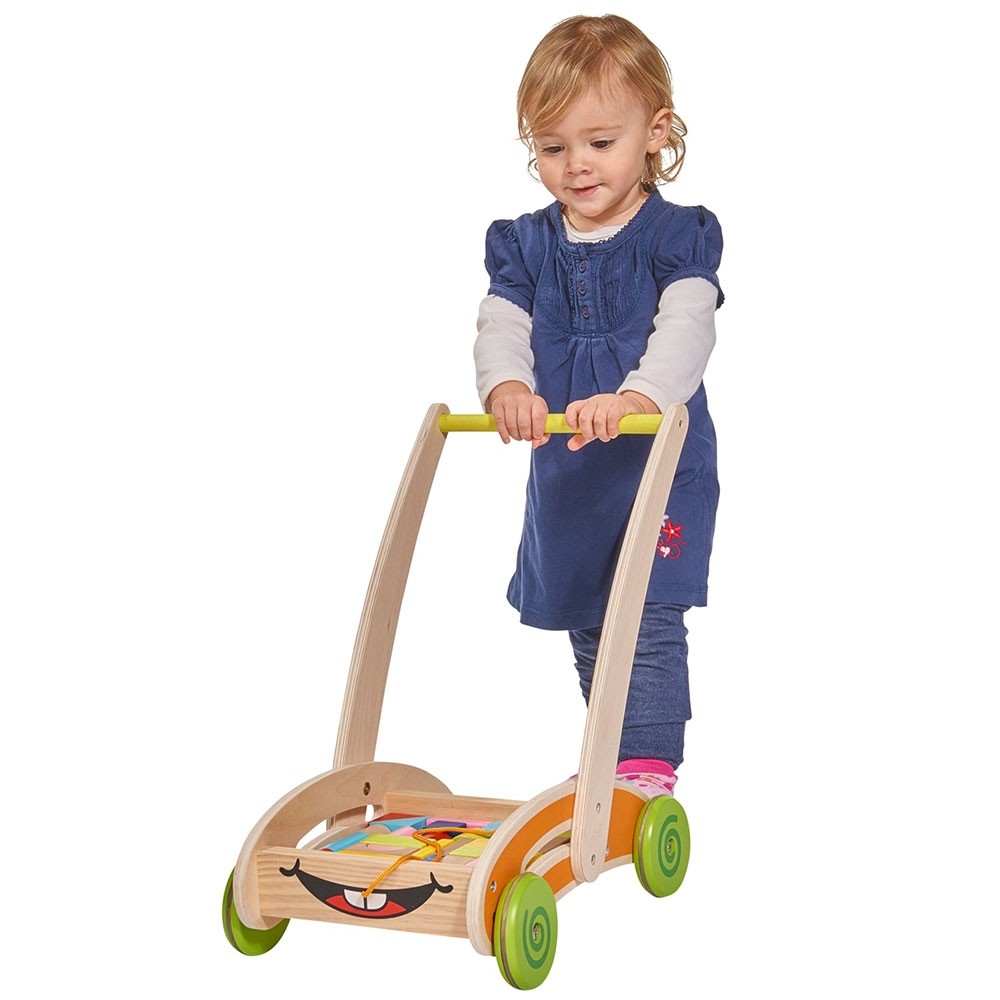 Carucior Eichhorn Activity Walker cu 35 cuburi image 4