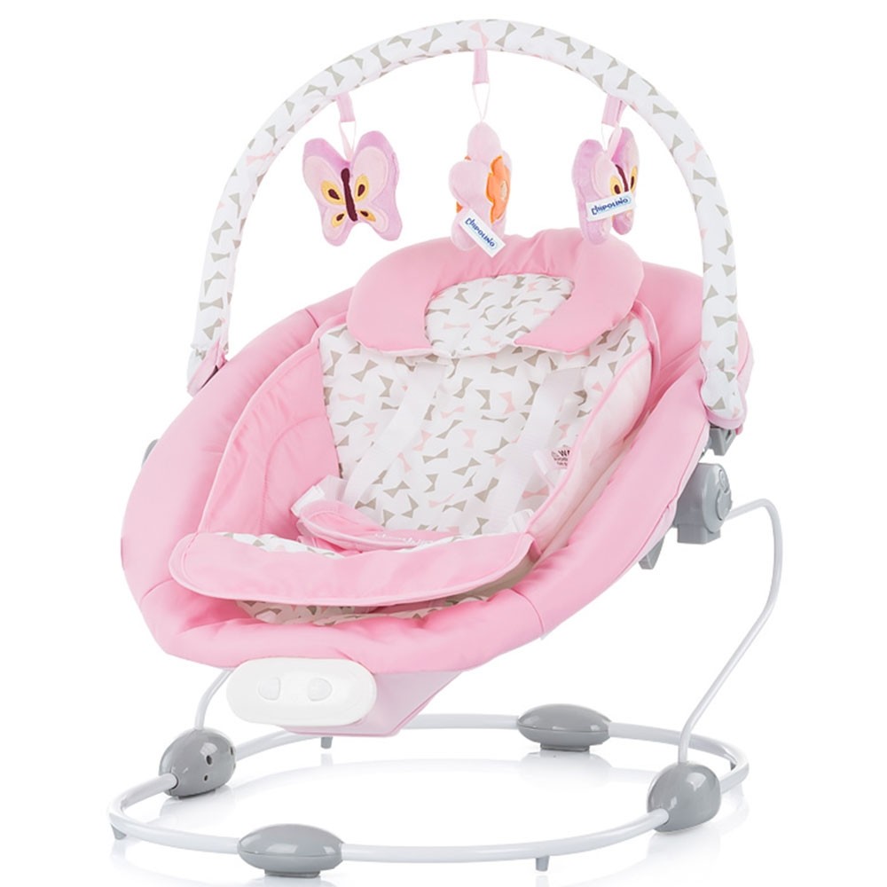 Leagan electric si balansoar Chipolino Paradise pink ribbon