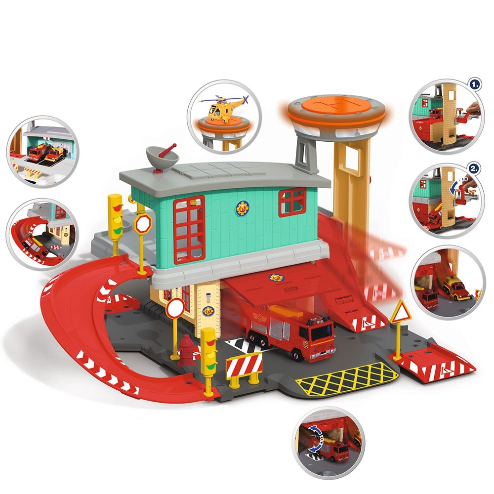 Jucarie Dickie Toys Statie de pompieri Fireman Sam Fire Station image 9