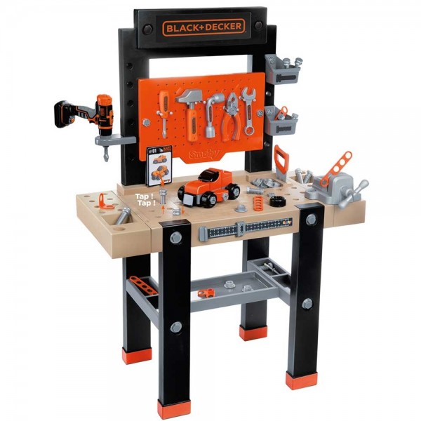 Atelier Smoby Black & Decker Bricolo Center cu accesorii