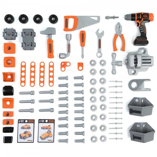 Atelier Smoby Black & Decker Bricolo Center cu accesorii image 1