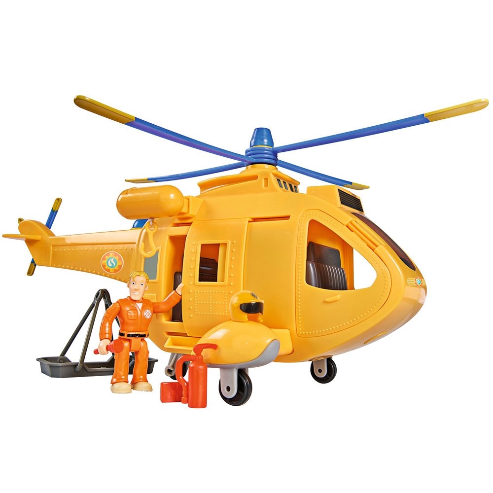 Jucarie Simba Elicopter Fireman Sam Wallaby 2 cu figurine si accesorii