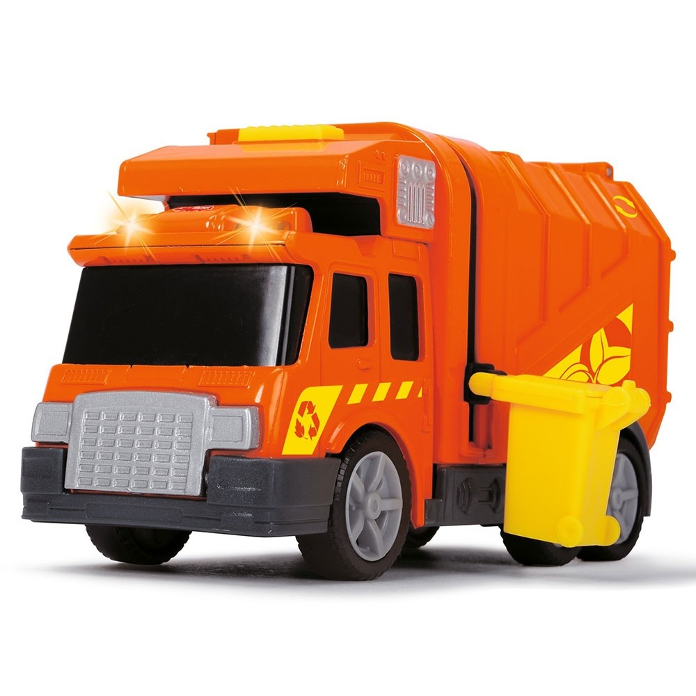Masina de gunoi Dickie Toys Mini Action Series City Cleaner portocaliu image 1