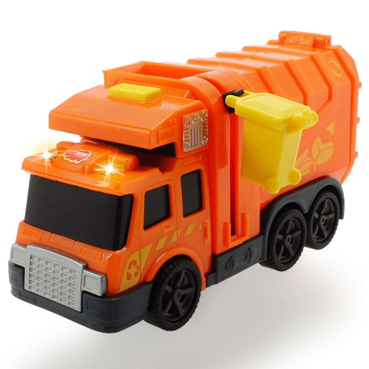 Masina de gunoi Dickie Toys Mini Action Series City Cleaner portocaliu image 2