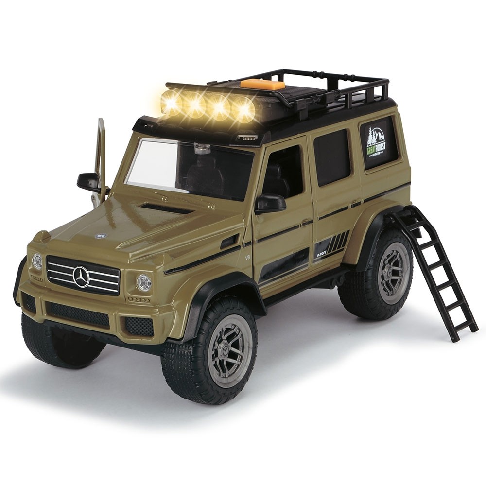 Masina Dickie Toys Playlife Ranger Set cu masina Mercedes-Benz AMG 500 4x4, figurina si accesorii image 1