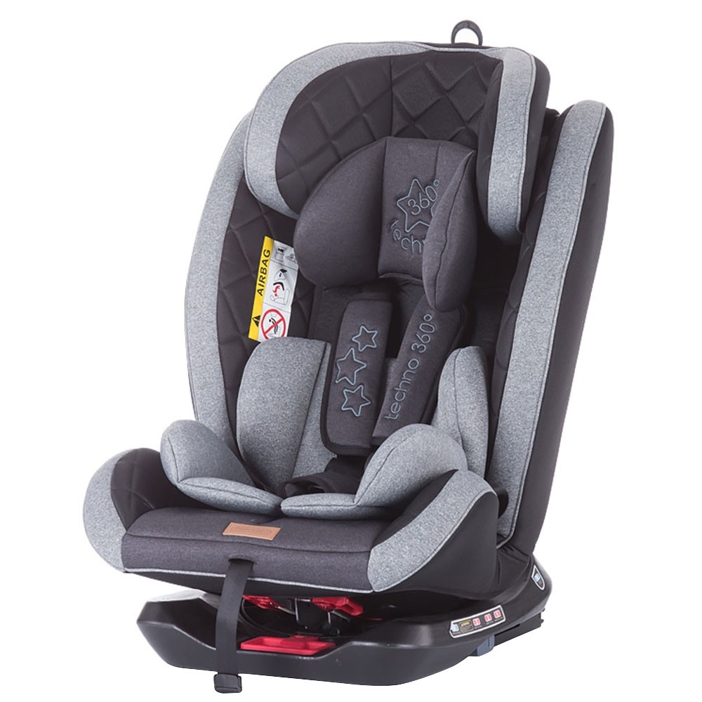 Scaun auto Chipolino Techno 0-36 kg graphite cu sistem Isofix