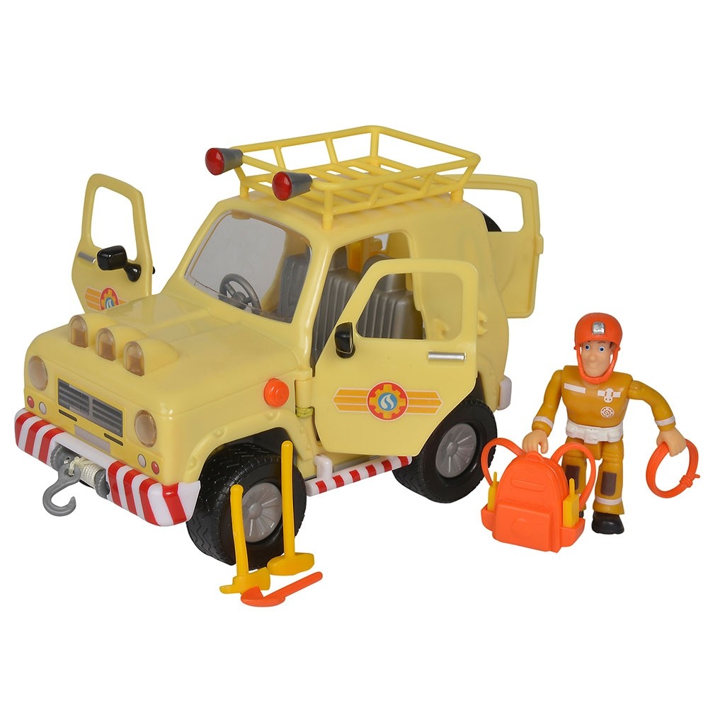 Masina Simba Fireman Sam, Sam Mountain 4x4 cu 1 figurina si accesorii image 1