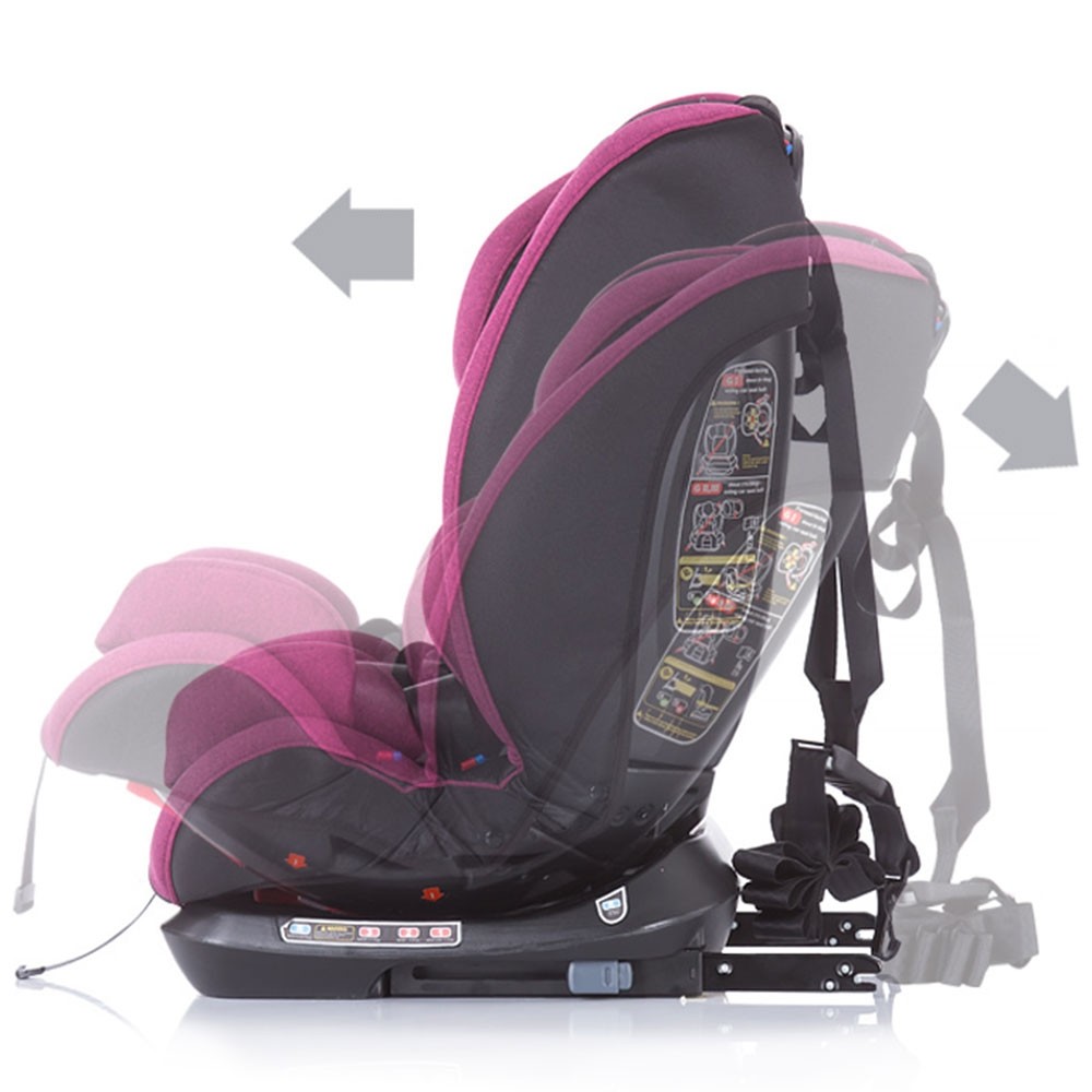 Scaun auto Chipolino Techno 0-36 kg orchid cu sistem Isofix image 4