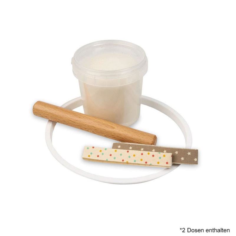 Kit dublu mulaj organic pentru amprenta mana si picior bebelusi Grunspecht 679-00 image 4