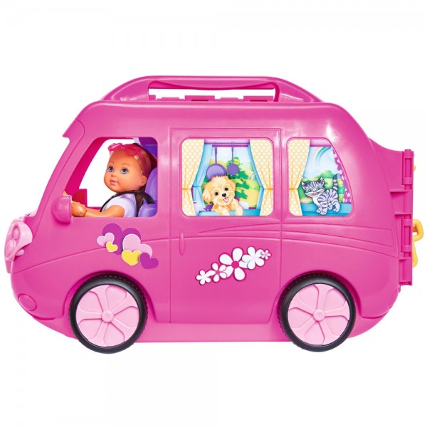 Papusa Simba Evi Love 12 cm Holiday Camper cu rulota si accesorii image 2