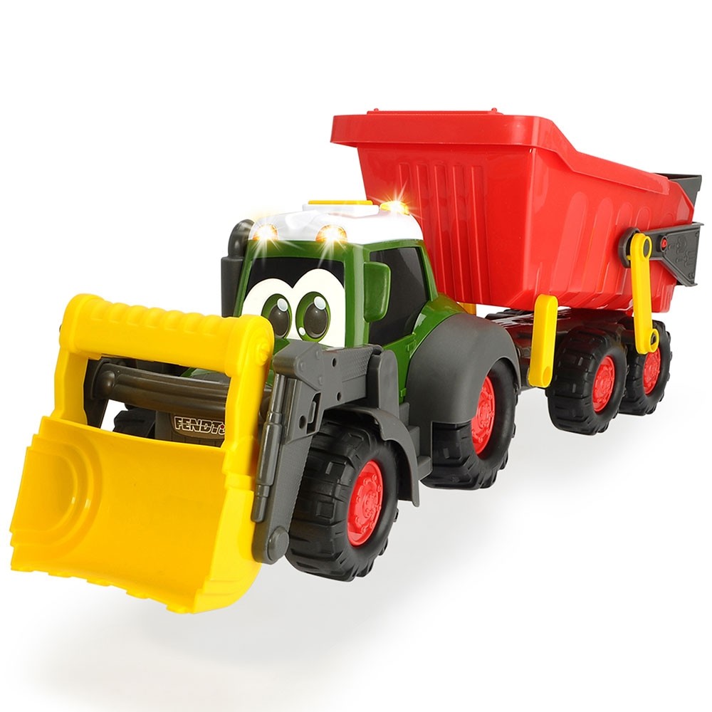 Tractor Dickie Toys Happy Farm cu remorca image 1