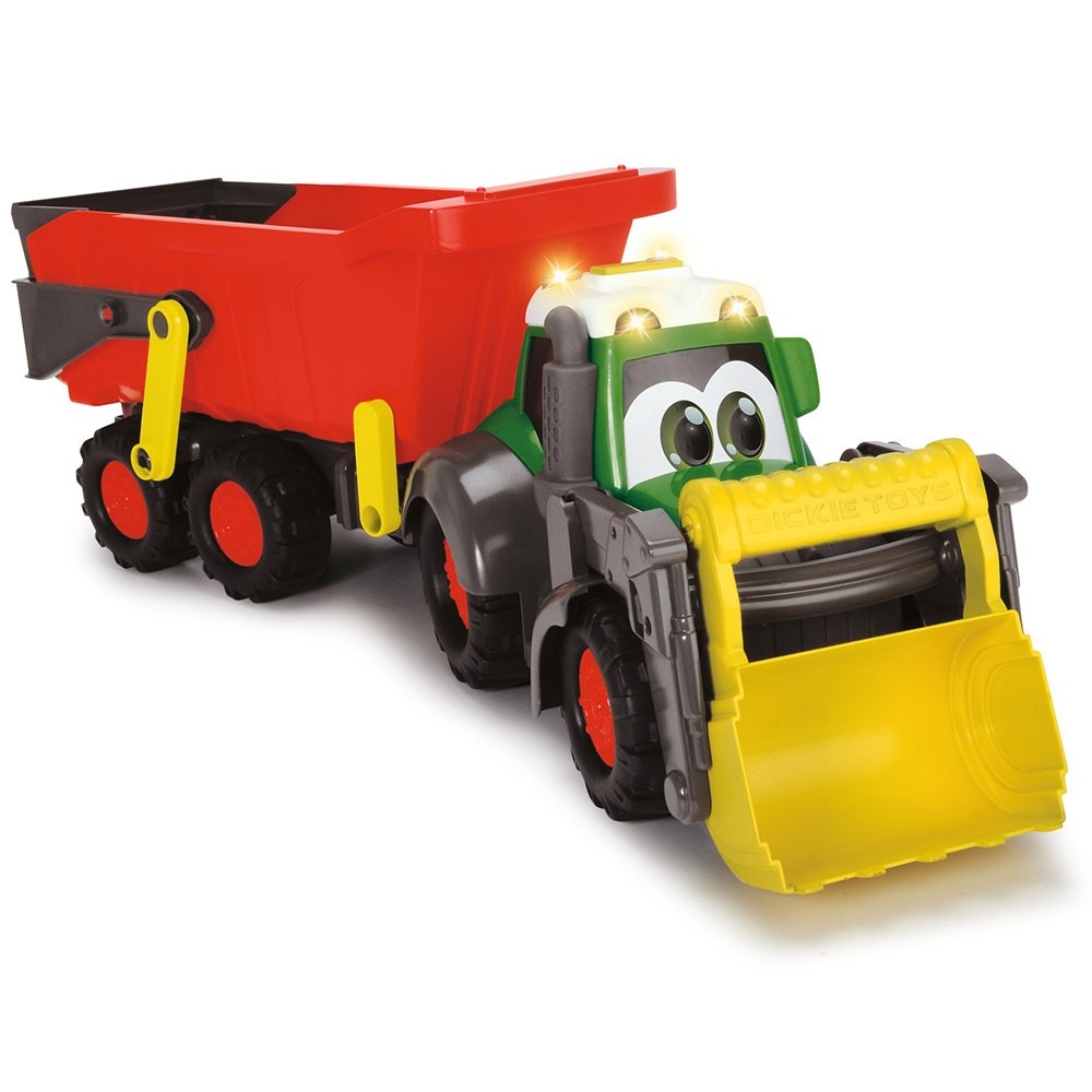 Tractor Dickie Toys Happy Farm cu remorca image 4