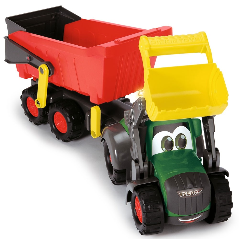 Tractor Dickie Toys Happy Farm cu remorca image 5