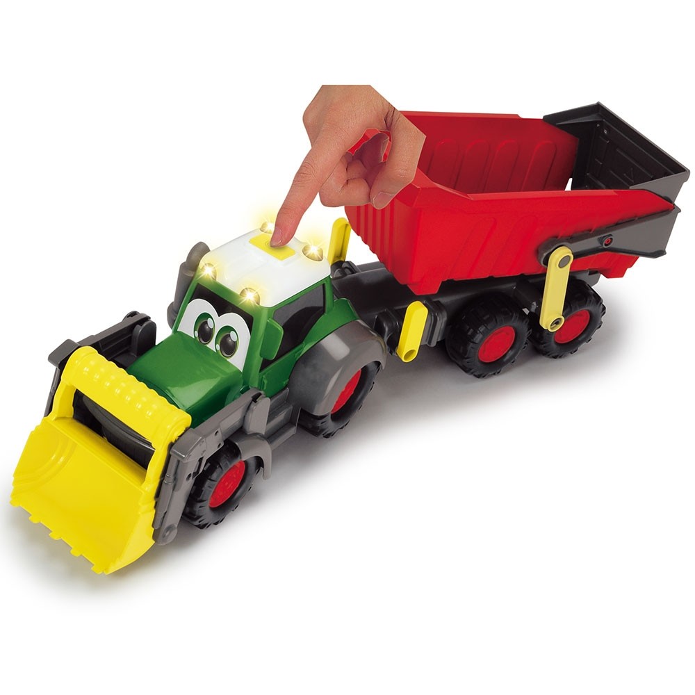 Tractor Dickie Toys Happy Farm cu remorca image 6