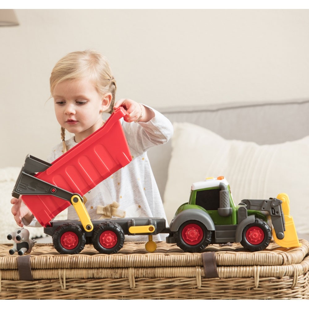 Tractor Dickie Toys Happy Farm cu remorca image 10
