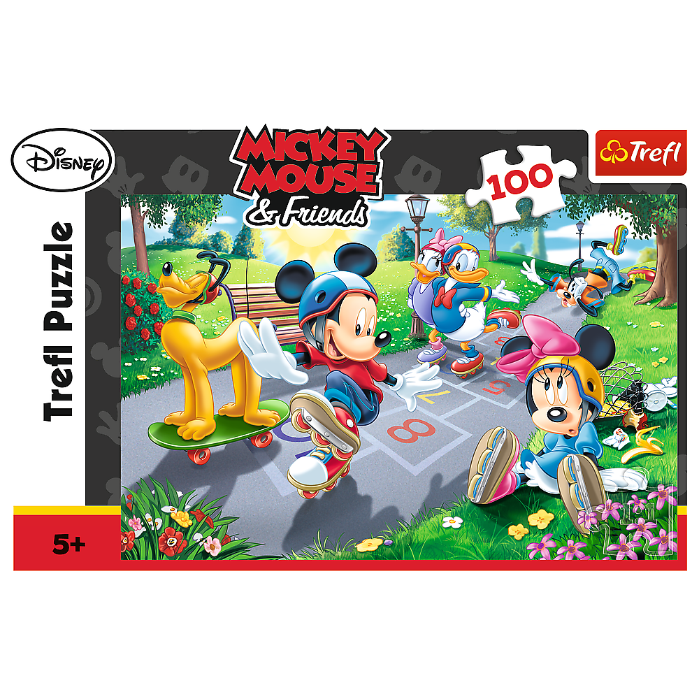 Puzzle Trefl Disney Mickey Mouse, Joaca pe role 100 piese image 1