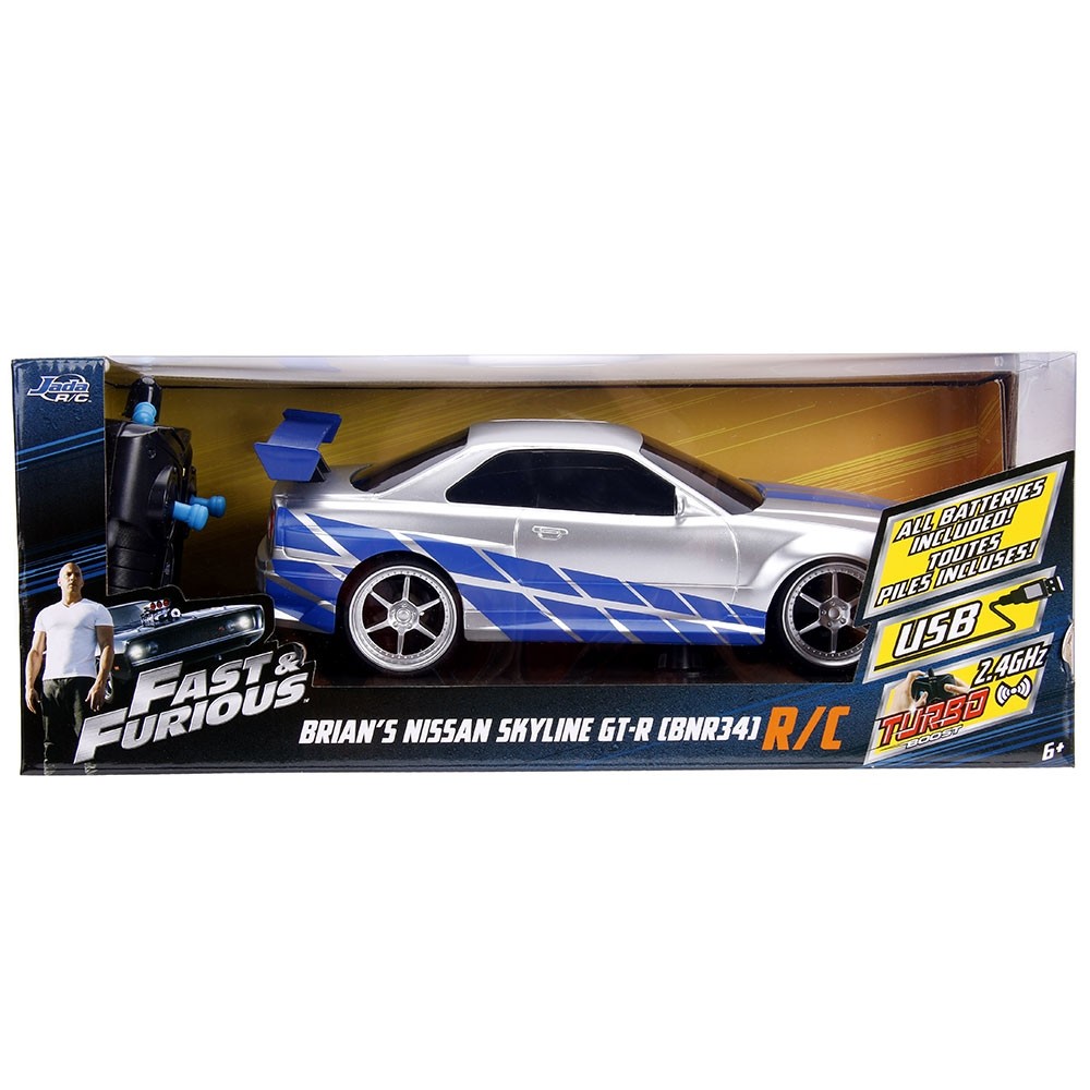 Masina Jada Toys Fast and Furious Nissan Skyline GTR cu telecomanda image 9