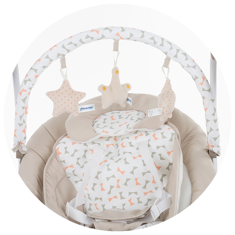 Leagan electric si balansoar Chipolino Paradise beige ribbon image 4