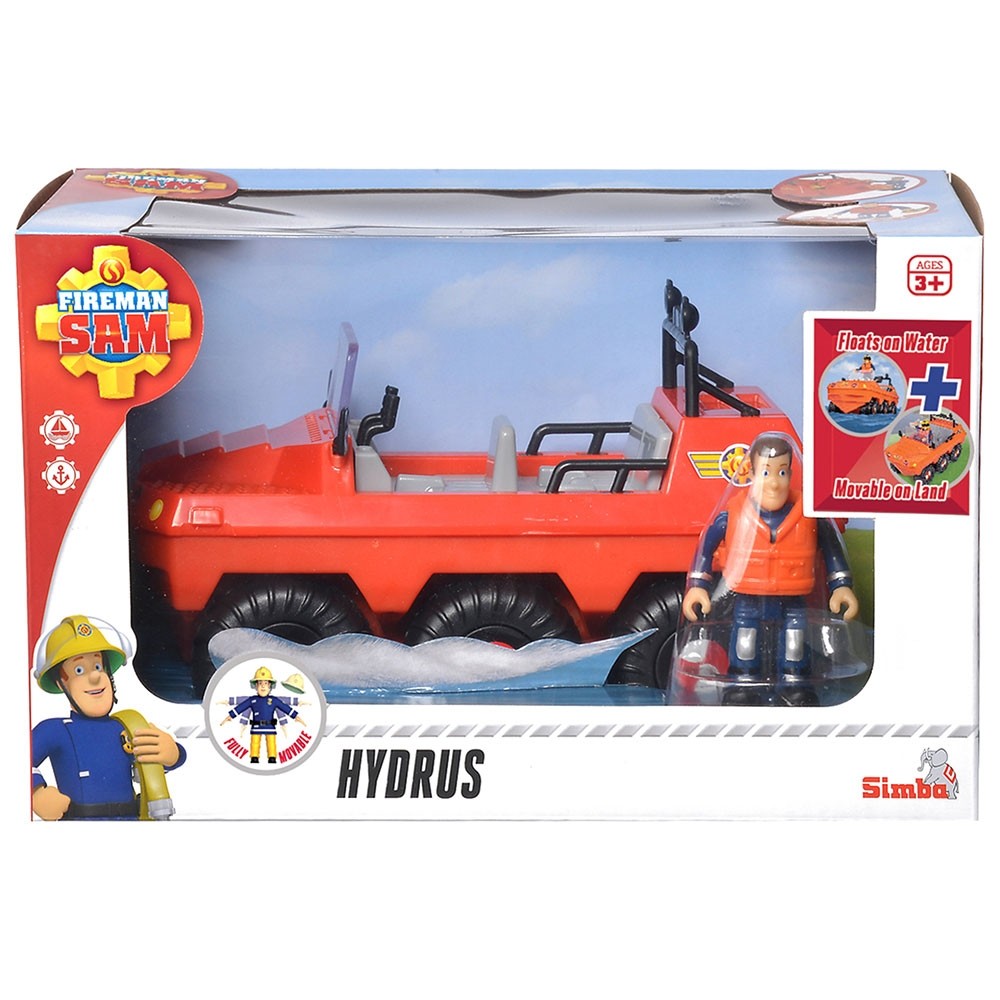 Masina de pompieri Simba Fireman Sam, Sam Hydrus cu figurina si accesorii image 1
