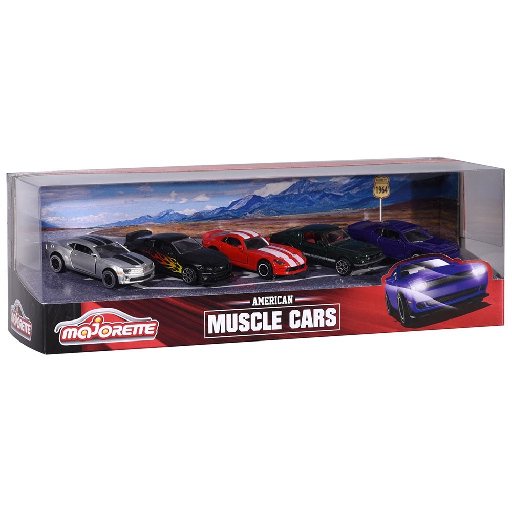 Set Majorette 5 masinute Muscle Cars image 6